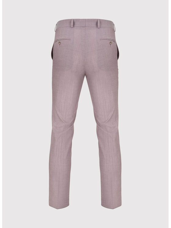 Pako Lorente Pako Lorente Spodnie garniturowe P23SP-6G-016 Różowy Slim Fit