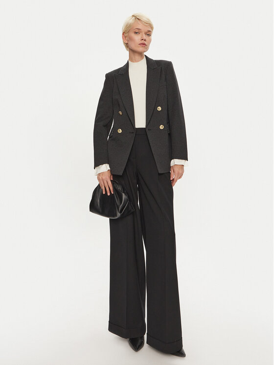 LOLA CASADEMUNT LOLA CASADEMUNT Сако MF2402001 Сив Regular Fit