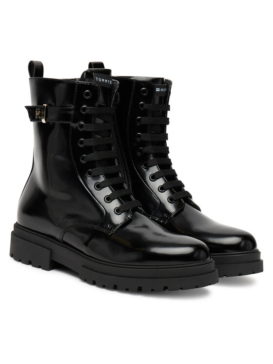 Tommy Hilfiger Tommy Hilfiger Trapery Lace-Up Bootie T4A5-34028-1453 D Czarny