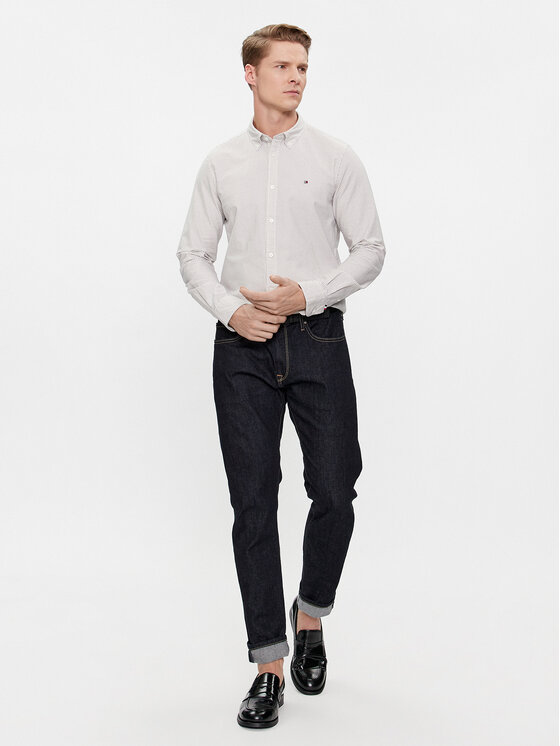 Tommy Hilfiger Tommy Hilfiger Marškiniai Oxford MW0MW33778 Mėlyna Slim Fit