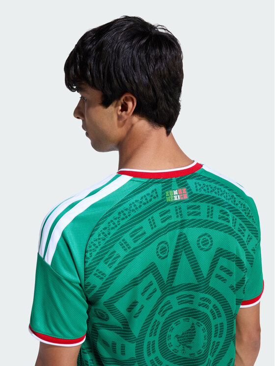 adidas adidas Koszulka techniczna Mexico 26 Home Jersey Zielony Slim Fit
