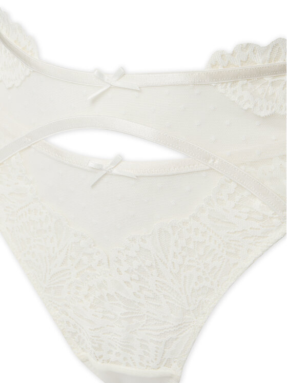 Hunkemöller Hunkemöller Бикини тип прашка 302384 Екрю