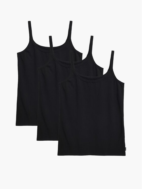 Atlantic Atlantic Top basic Czarny Regular Fit