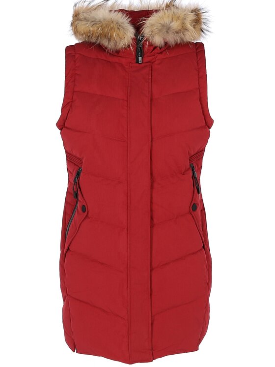 Perso Perso Kurtka damska BLH919057FX Czerwony Regular Fit