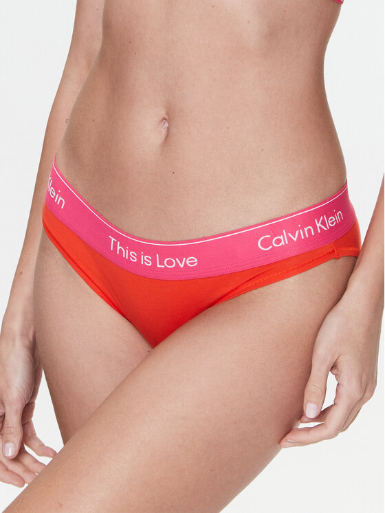 Calvin Klein Underwear Klasične Spodnje Hlačke 000QF7284E Rdeča