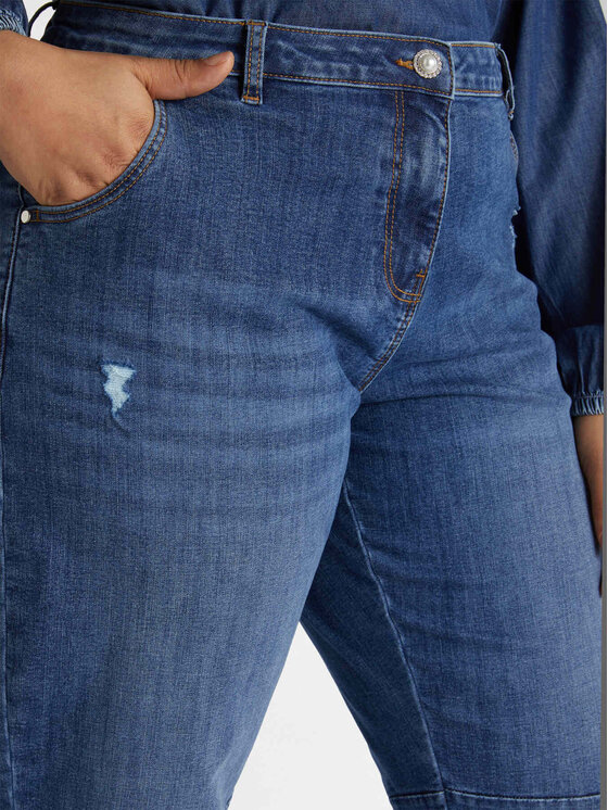 Fiorella Rubino Fiorella Rubino Jeans P098T004735N024 Blu Boxy Fit