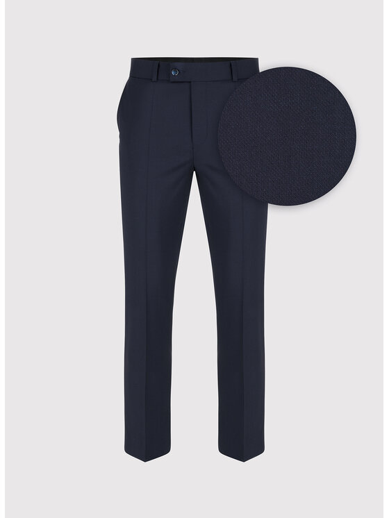 Pako Lorente Pako Lorente Spodnie garniturowe P26WP-6G-015 Granatowy Slim Fit