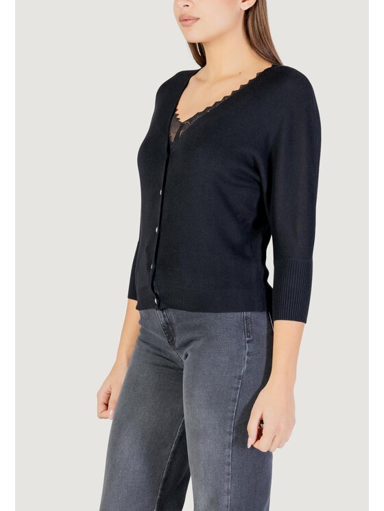 Morgan De Toi Morgan De Toi Cardigan 251-MBATSI Nero Casual Fit