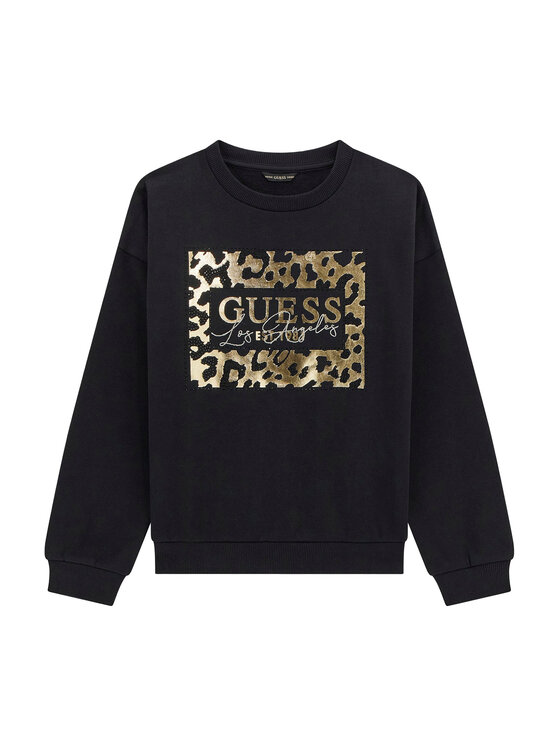 Guess Guess Bluză J5BQ00 KAV34 Negru Regular Fit