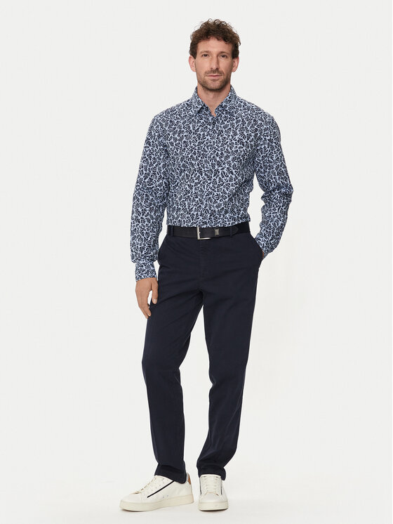 BOSS Boss Koszula C-Hal-Kent-C1-223 50513648 Granatowy Casual Fit
