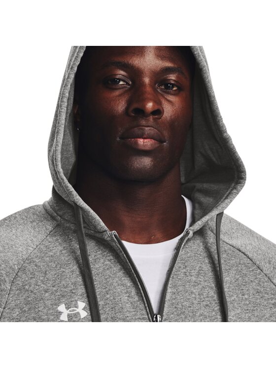 Under Armour Under Armour Bluza Rival Fleece FZ Hoodie Szary Regular Fit