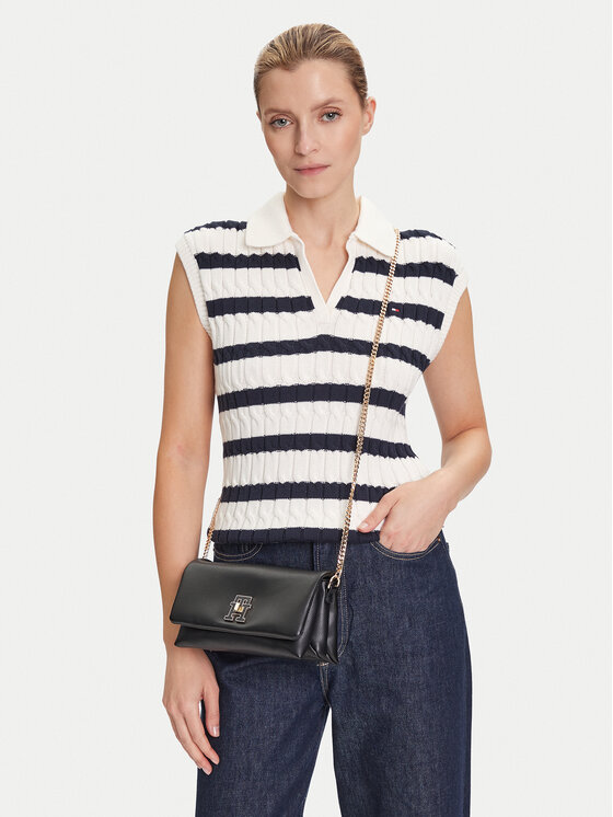 Tommy Hilfiger Geantă Th Modern Mini Crossover AW0AW17462 Negru
