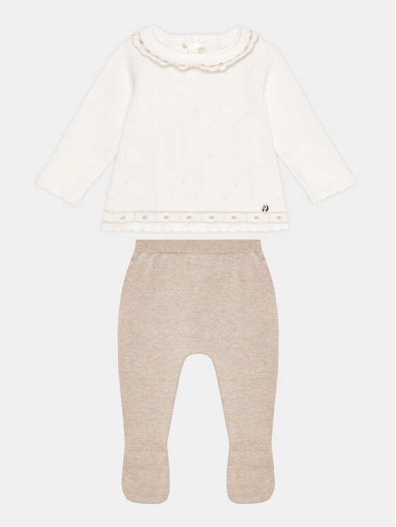 Mayoral Mayoral Completo maglia e ghettine 1528 Beige Regular Fit