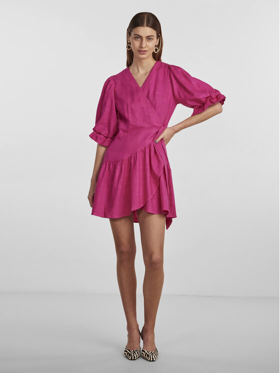 YAS YAS Každodenní šaty 26029985 Fialová Regular Fit