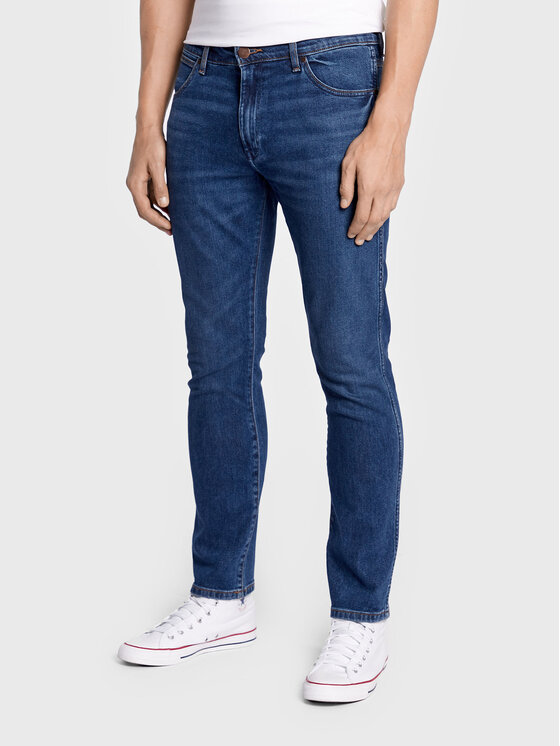 Wrangler Wrangler Jeansy Larston 812 W18S8423M 112321661 Niebieski Slim Fit