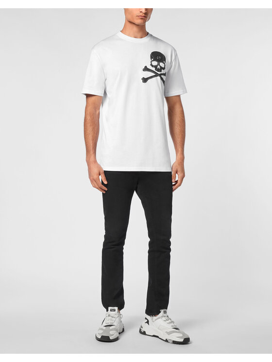 PHILIPP PLEIN PHILIPP PLEIN T-Shirt 11647 Biały Regular Fit