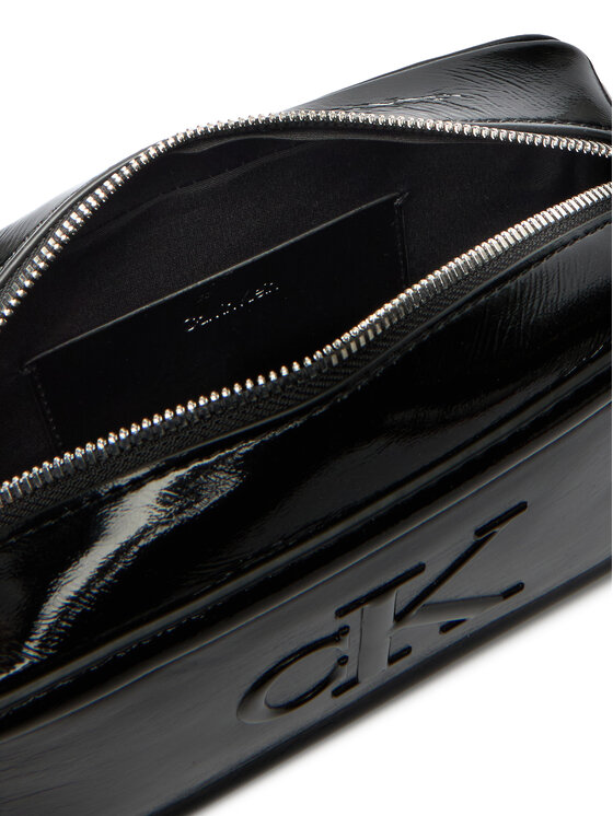 Calvin Klein Calvin Klein Kabelka Bold Ck Metallic Camera Bag LV04F3331G Černá