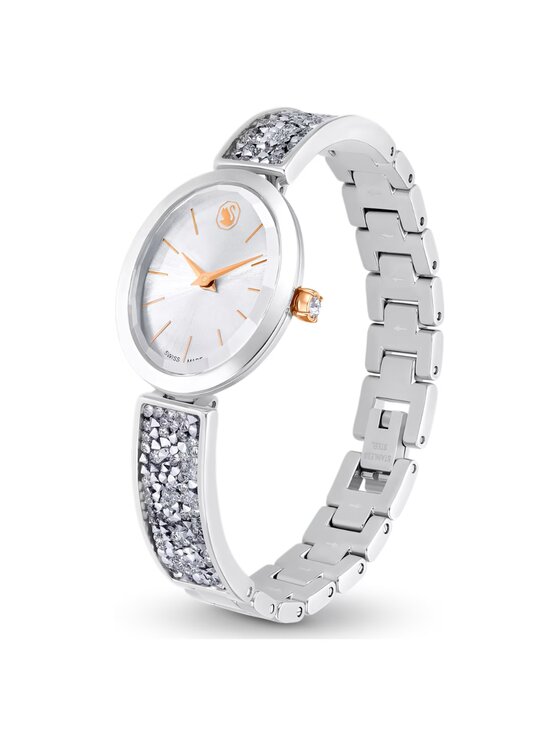 Swarovski Swarovski Zegarek Crystal Rock Watch 5656878 Srebrny