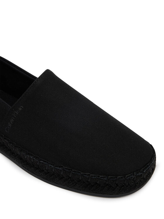 Calvin Klein Calvin Klein Espadrilky Oblique Espadrille Canvas HW0HW02931 Čierna