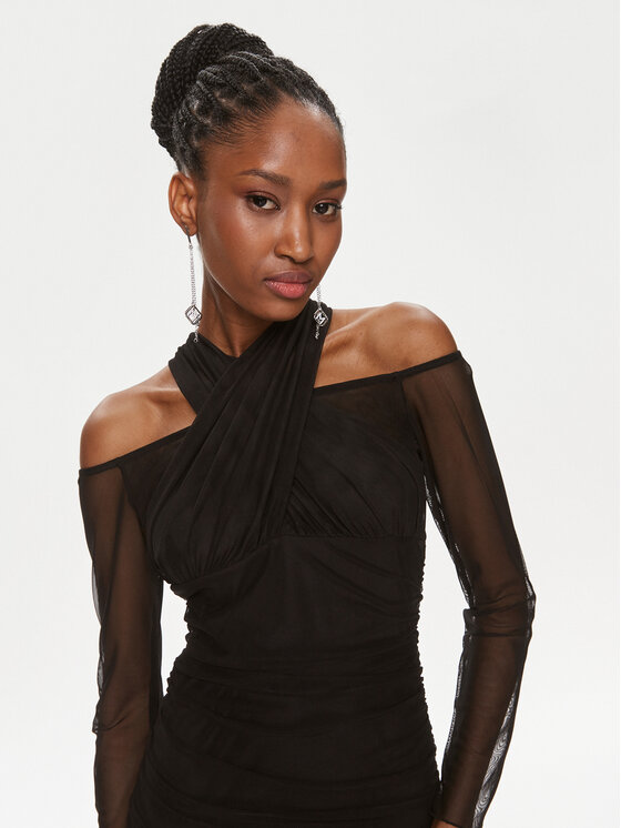 Rinascimento Rinascimento Coctailkleid CFC0116298003 Schwarz Slim Fit