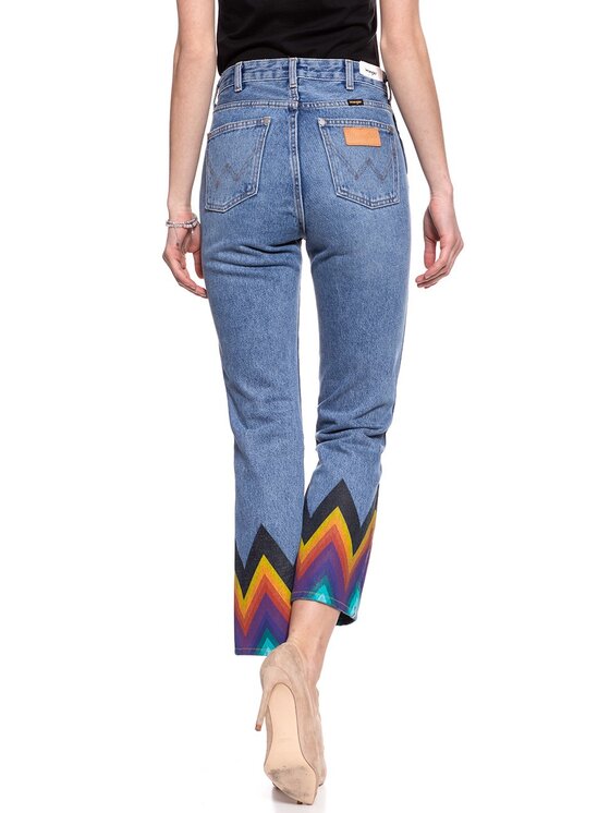 Wrangler Wrangler Jeansy RETRO STRAIGHT Kolorowy Straight Fit