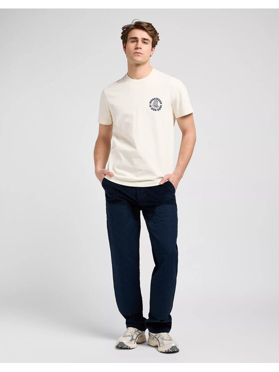Lee Lee T-Shirt WW GRAPHIC TEE Biały Relaxed Fit