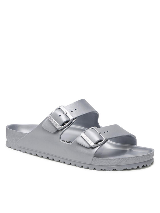Klapki Birkenstock, Rozmiar 43, Srebrne, Arizona 1003490