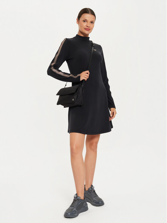 EA7 Emporio Armani EA7 Emporio Armani Ежедневна рокля 6DTA54 TJZBZ 1200 Черен Regular Fit
