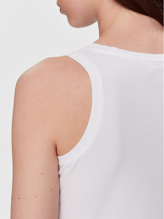 4F 4F Top 4FSS23TTSHF581 Bianco Regular Fit