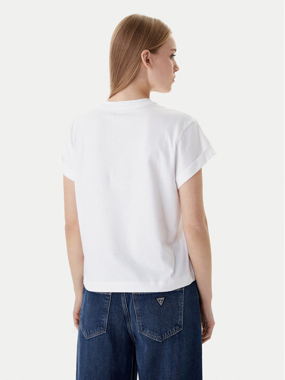 Guess Guess T-Shirt W6RI30 I3Z14 Biały Regular Fit