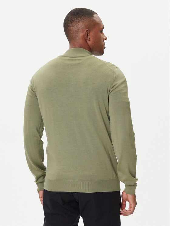 BOSS BOSS Džemper Ebenji  50528300 Zelena Regular Fit