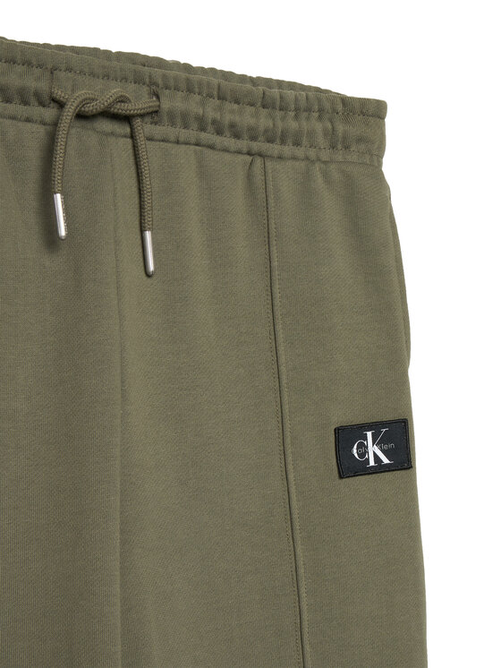 Calvin Klein Jeans Calvin Klein Jeans Teplákové nohavice Monologo LVCKTJC42B Tmavo zelená Regular Fit