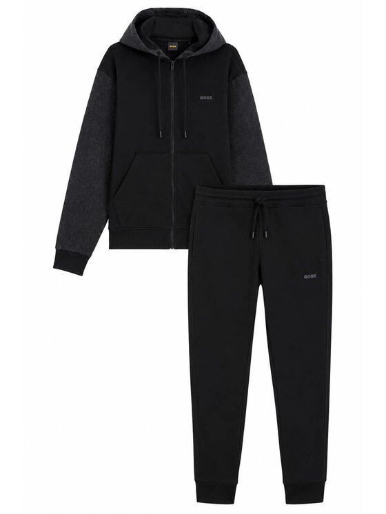 BOSS BOSS Tepláková súprava Mixdenim 50571057 Čierna Relaxed Fit
