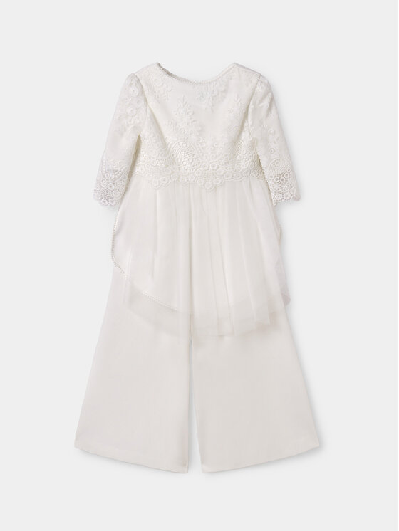 Abel & Lula Abel & Lula Jumpsuit 5258 Weiß Regular Fit