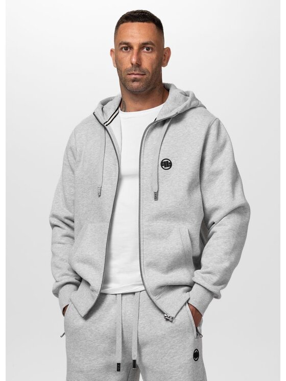 PITBULL PITBULL Bluza SMALL LOGO Szary Regular Fit