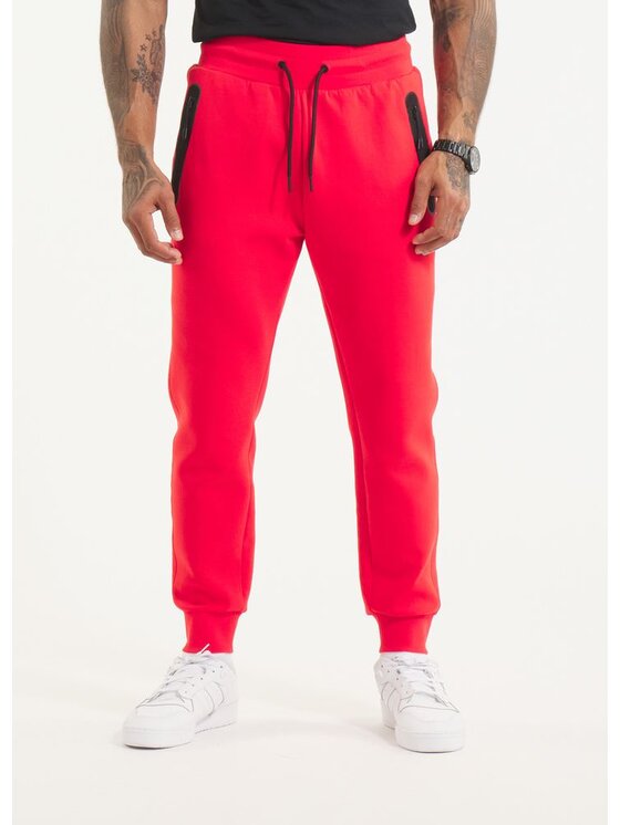 PITBULL PITBULL Spodnie dresowe Spodnie dresowe męskie DOGWOOD POCKET XL Pomarańczowy Regular Fit
