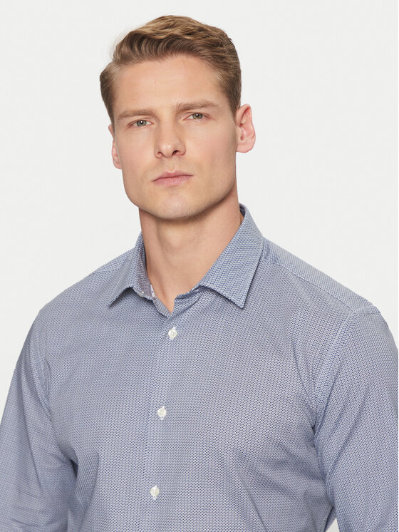 Liu Jo Liu Jo Cămașă QA5114 T4354 Bleumarin Slim Fit