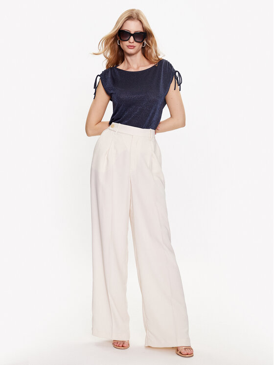 Marella Marella Blusa Elmo 2339410735 Blu scuro Regular Fit