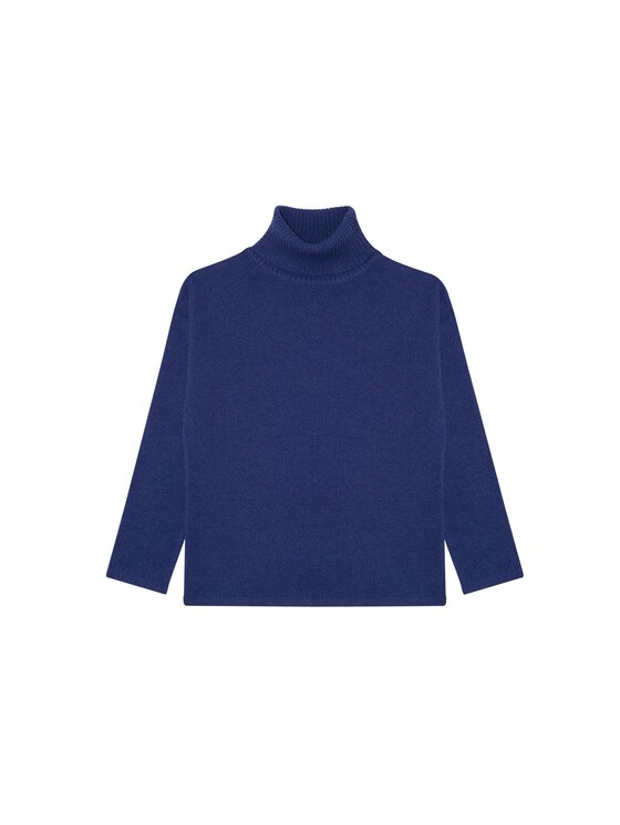 B SIDES B SIDES Golf MERINO Niebieski Regular Fit