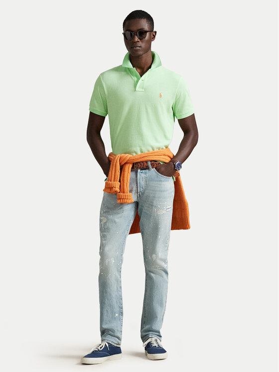 Polo Ralph Lauren Polo Ralph Lauren Pólóing 710536856502 Világoszöld Slim Fit