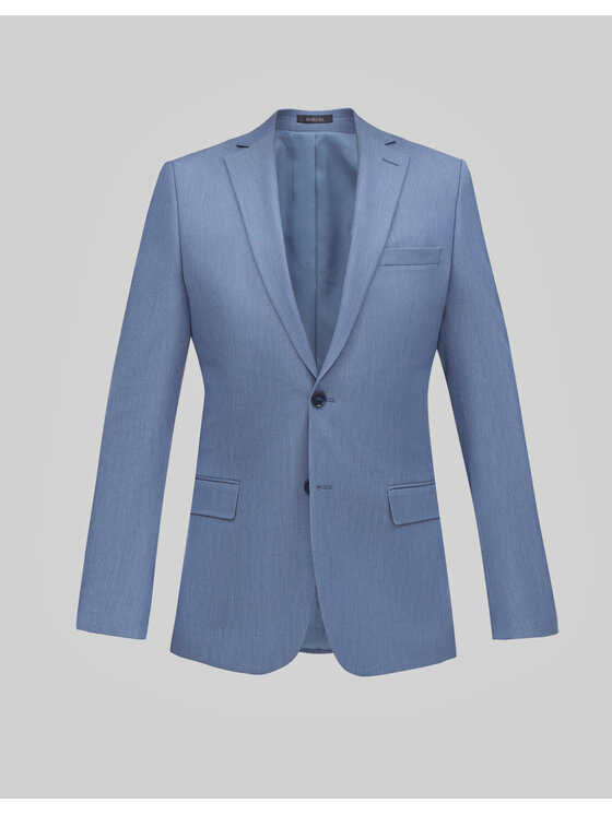 Borgio Borgio Marynarka lido Niebieski Slim Fit