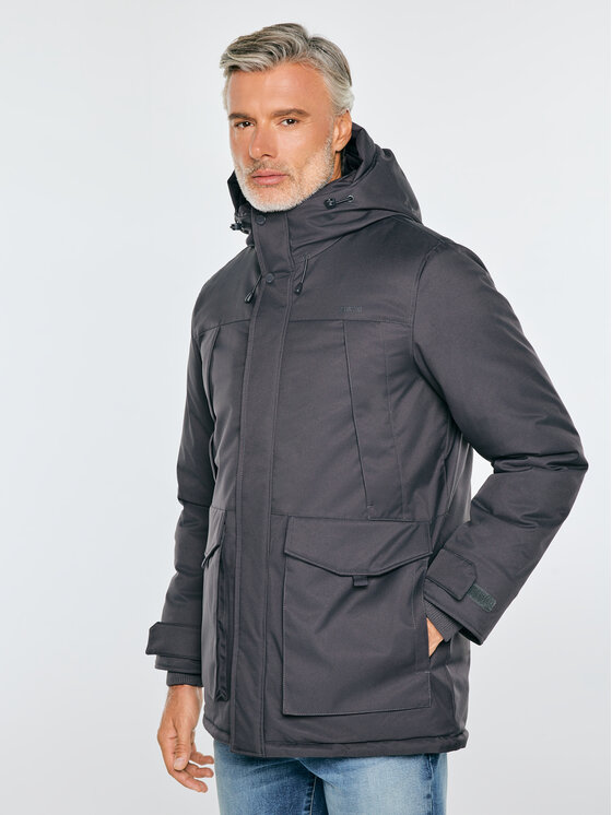 BIG STAR BIG STAR Kurtka zimowa PERLOS Szary Basic Fit