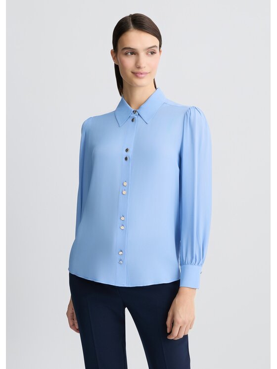 Liu Jo Liu Jo Camicia CA5299T5853X0647 Celeste Regular Fit