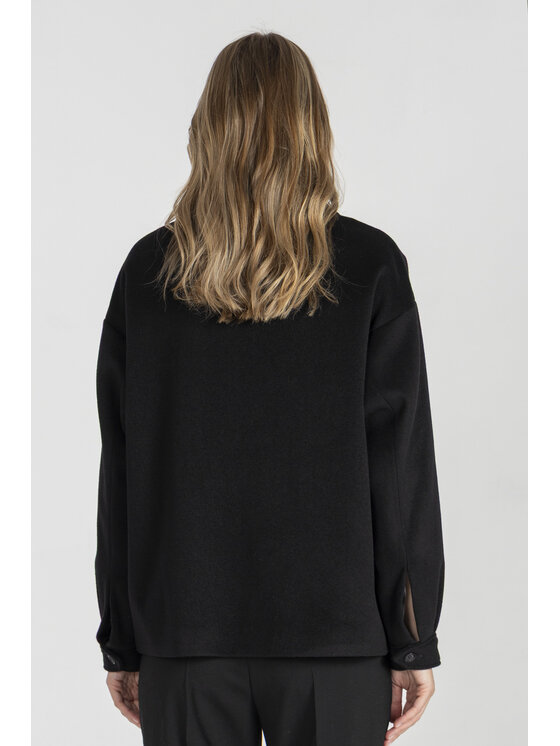 Deni Cler Milano Deni Cler Milano Kurtka przejściowa W-DC-9050-E5-B3-90-1 Czarny Oversize