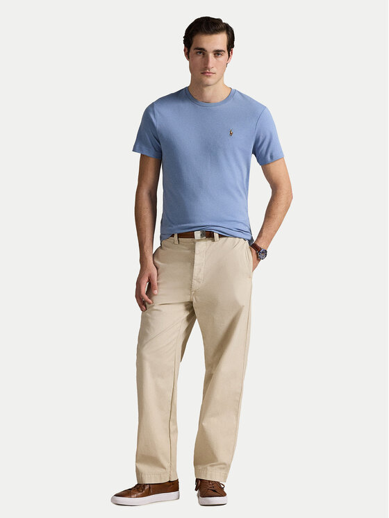 Polo Ralph Lauren Polo Ralph Lauren T-Shirt 710740727095 Niebieski Custom Slim Fit