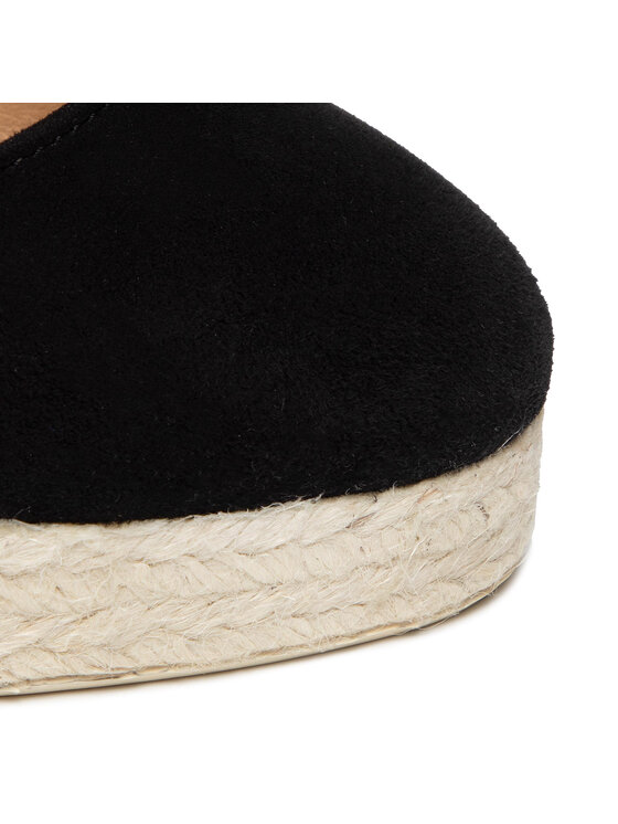 Manebi Manebi Espadrilles Wedge Valenciana K1.0 WV Fekete