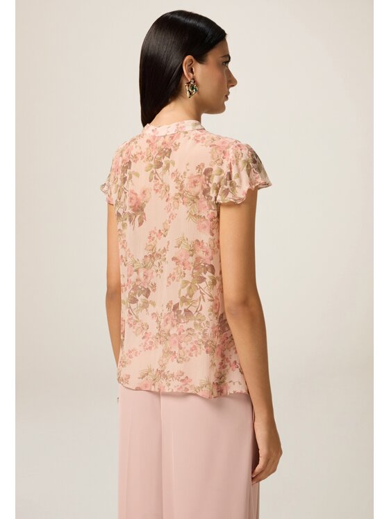 Oltre Oltre Blusa 2020J000785N0R6 Rosa Regular Fit