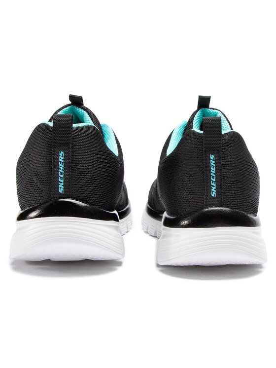Skechers Skechers Tenisice Get Connected 12615/BKTQ Crna