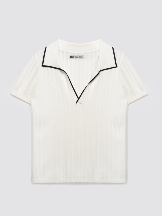 BIG STAR BIG STAR Polo MICKA Biały Comfort Fit