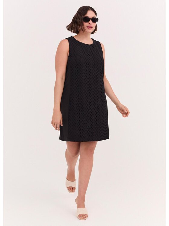 Fiorella Rubino Fiorella Rubino Sukienka codzienna 7044L001226N0Z3 Czarny Regular Fit